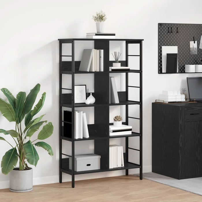 Raft pentru cărți Stejar Negru 82 x 32 x 144,5 cm Lemn compozit - WALTI WALTI