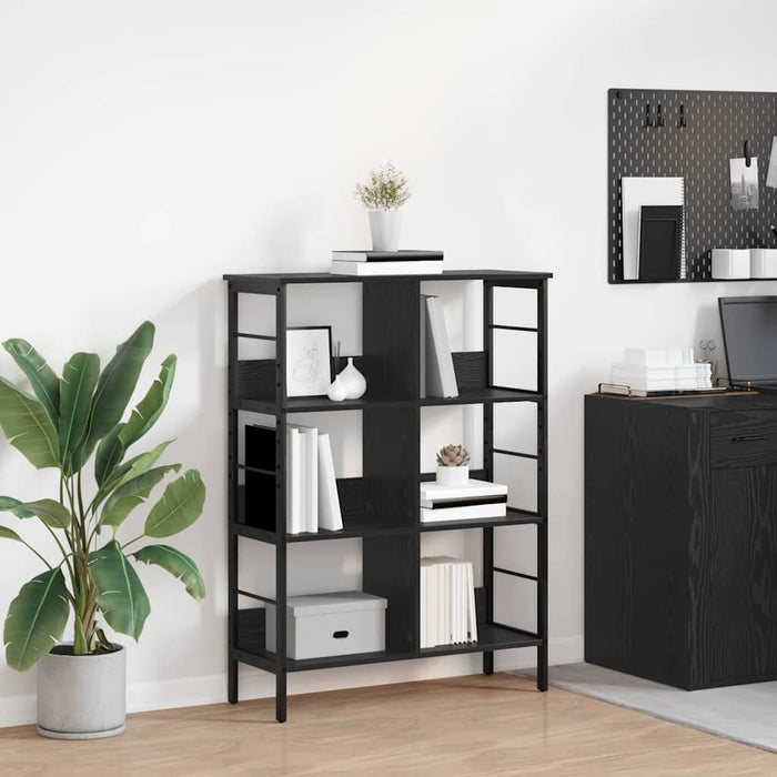 Raft pentru cărți Stejar Negru 82 x 32 x 112 cm Lemn compozit - WALTI WALTI