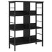 Raft pentru cărți Stejar Negru 82 x 32 x 112 cm Lemn compozit - WALTI WALTI