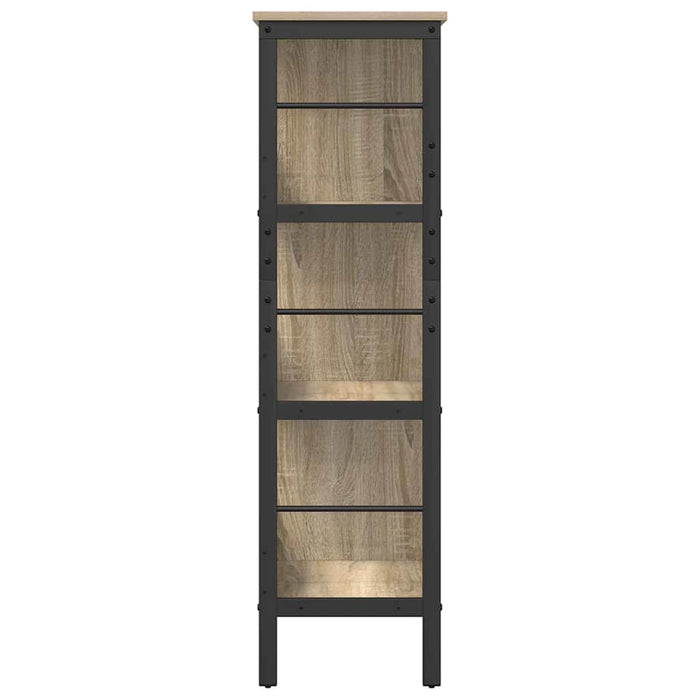 Raft pentru cărți Stejar Sonoma 82 x 32 x 112 cm Lemn compozit - WALTI WALTI
