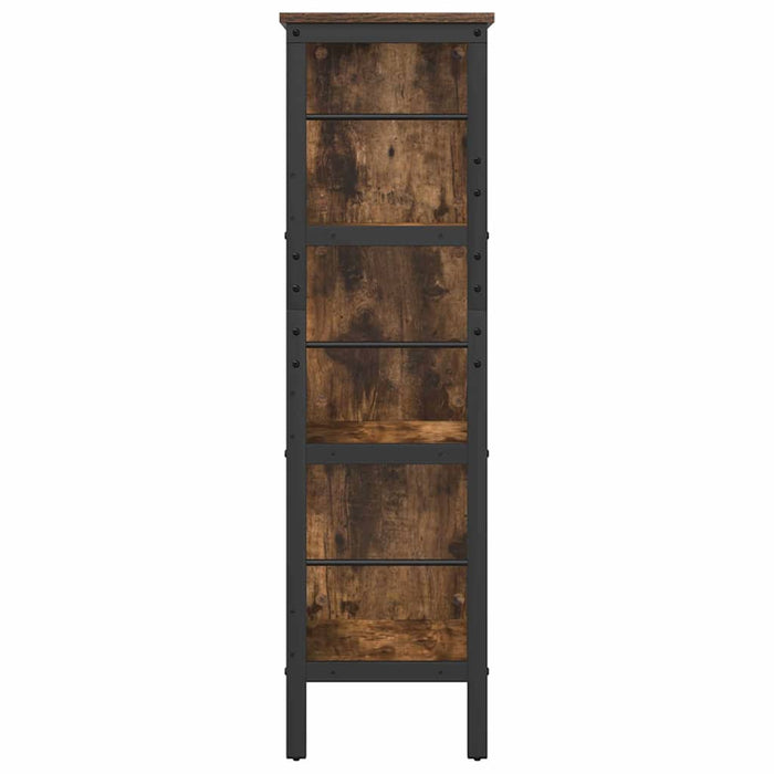 Raft pentru cărți Stejar fumuriu 82 x 32 x 112 cm Lemn compozit - WALTI WALTI