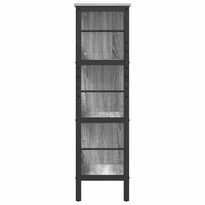 Raft pentru cărți Gri Sonoma 82 x 32 x 112 cm Lemn compozit - WALTI WALTI