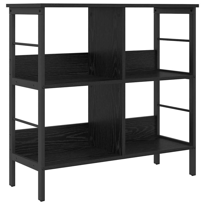 Raft pentru cărți Stejar Negru 82 x 32 x 79 cm Lemn compozit - WALTI WALTI
