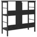 Raft pentru cărți Stejar Negru 82 x 32 x 79 cm Lemn compozit - WALTI WALTI