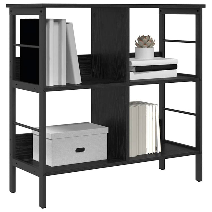Raft pentru cărți Stejar Negru 82 x 32 x 79 cm Lemn compozit - WALTI WALTI