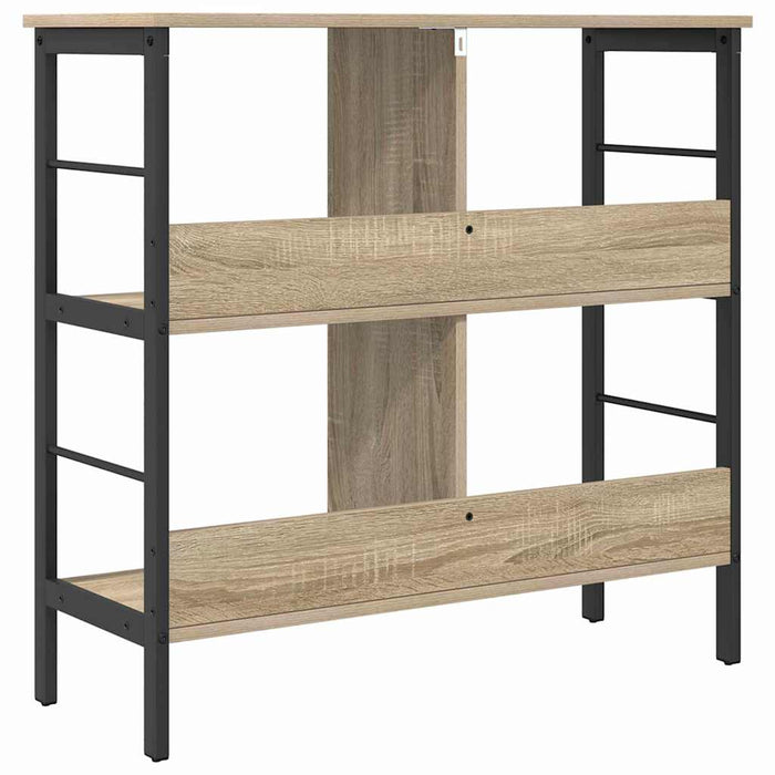 Raft pentru cărți Stejar Sonoma 82 x 32 x 79 cm Lemn compozit - WALTI WALTI