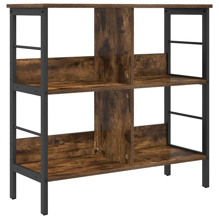Raft pentru cărți Stejar fumuriu 82 x 32 x 79 cm Lemn compozit - WALTI WALTI