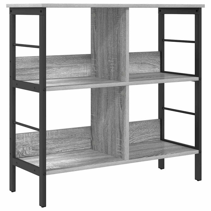 Raft pentru cărți Gri Sonoma 82 x 32 x 79 cm Lemn compozit - WALTI WALTI