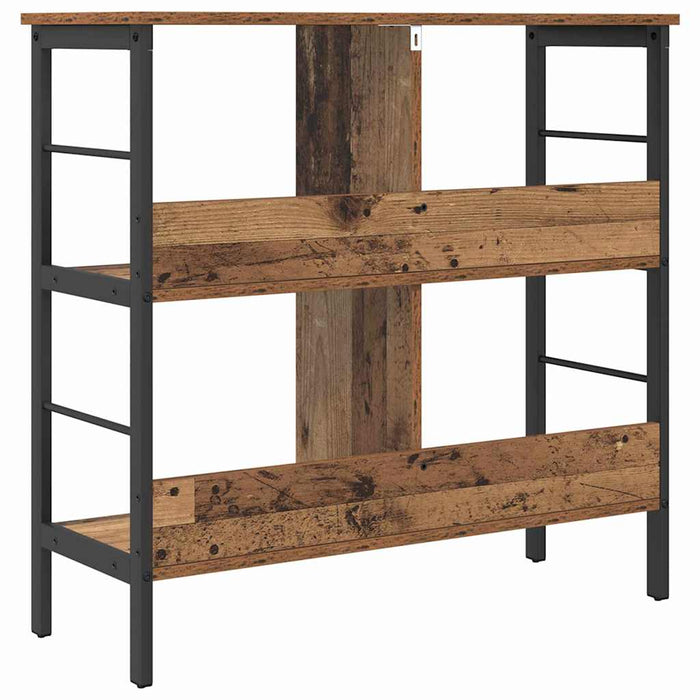 Raft pentru cărți Lemn Vechi 82 x 32 x 79 cm Lemn compozit - WALTI WALTI