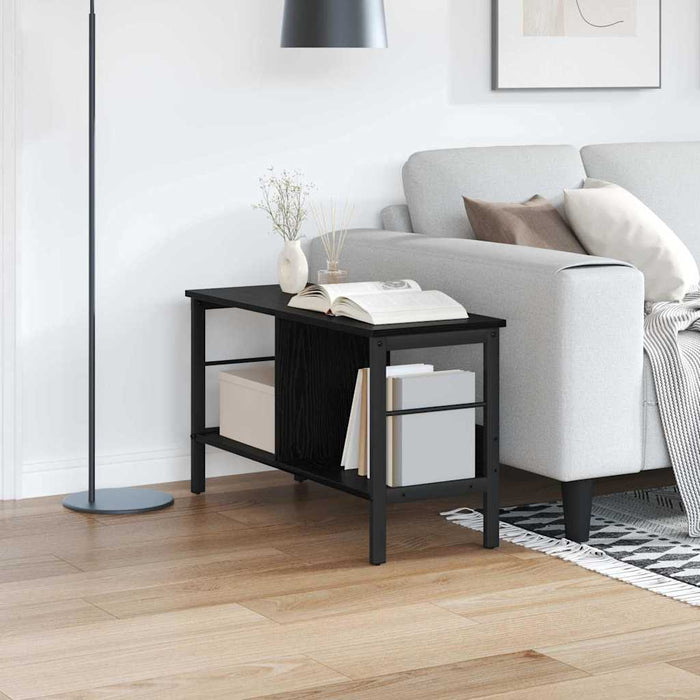 Raft pentru cărți Stejar Negru 82 x 32 x 47 cm Lemn compozit - WALTI WALTI