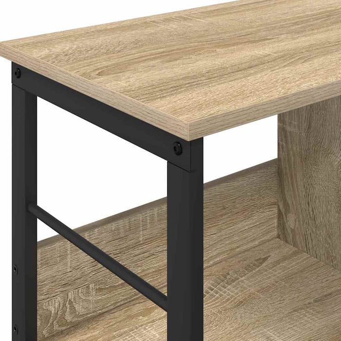 Raft pentru cărți Stejar Sonoma 82 x 32 x 47 cm Lemn compozit - WALTI WALTI