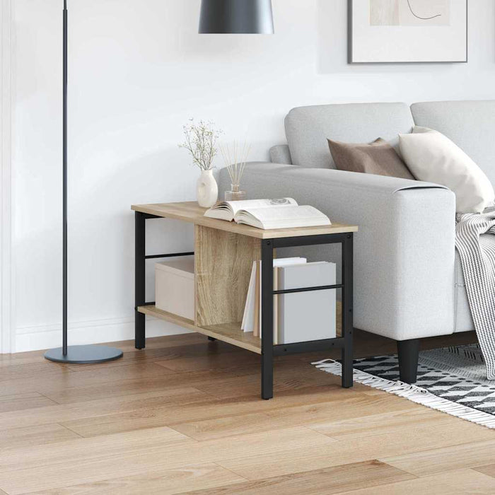 Raft pentru cărți Stejar Sonoma 82 x 32 x 47 cm Lemn compozit - WALTI WALTI
