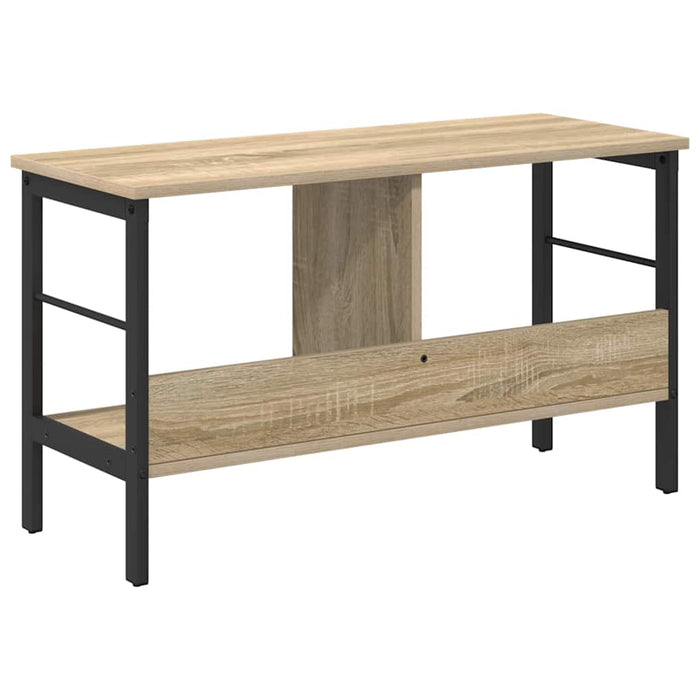 Raft pentru cărți Stejar Sonoma 82 x 32 x 47 cm Lemn compozit - WALTI WALTI