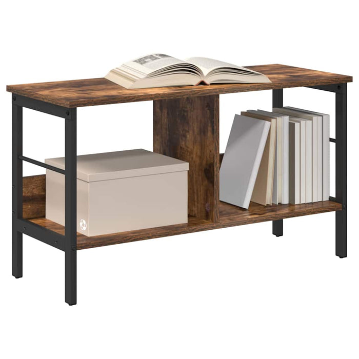 Raft pentru cărți Stejar fumuriu 82 x 32 x 47 cm Lemn compozit - WALTI WALTI