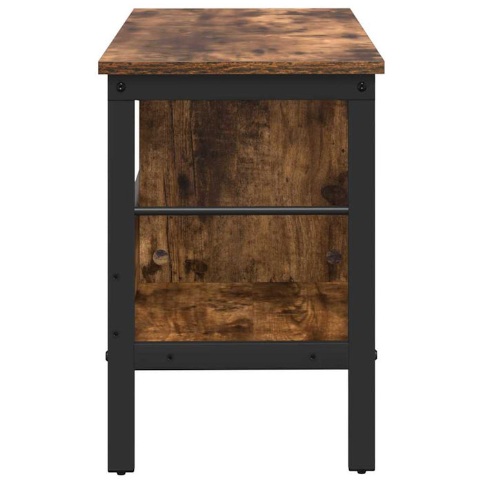 Raft pentru cărți Stejar fumuriu 82 x 32 x 47 cm Lemn compozit - WALTI WALTI