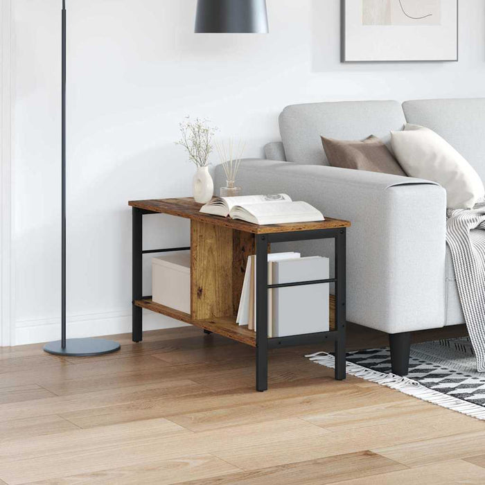 Raft pentru cărți Lemn Vechi 82 x 32 x 47 cm Lemn compozit - WALTI WALTI