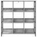 Raft pentru cărți Gri Sonoma 102 x 32 x 104,5 cm Lemn compozit - WALTI WALTI