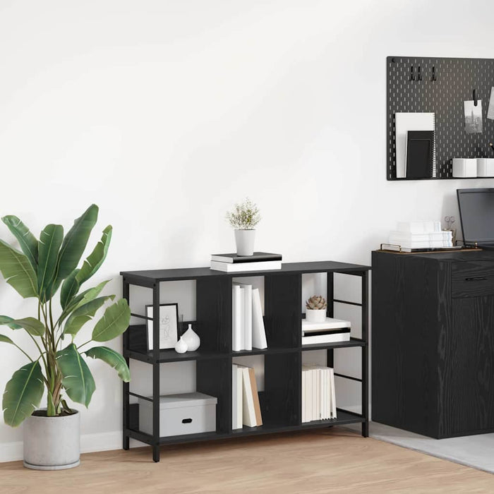 Raft pentru cărți Stejar Negru 102 x 32 x 72,5 cm Lemn compozit - WALTI WALTI