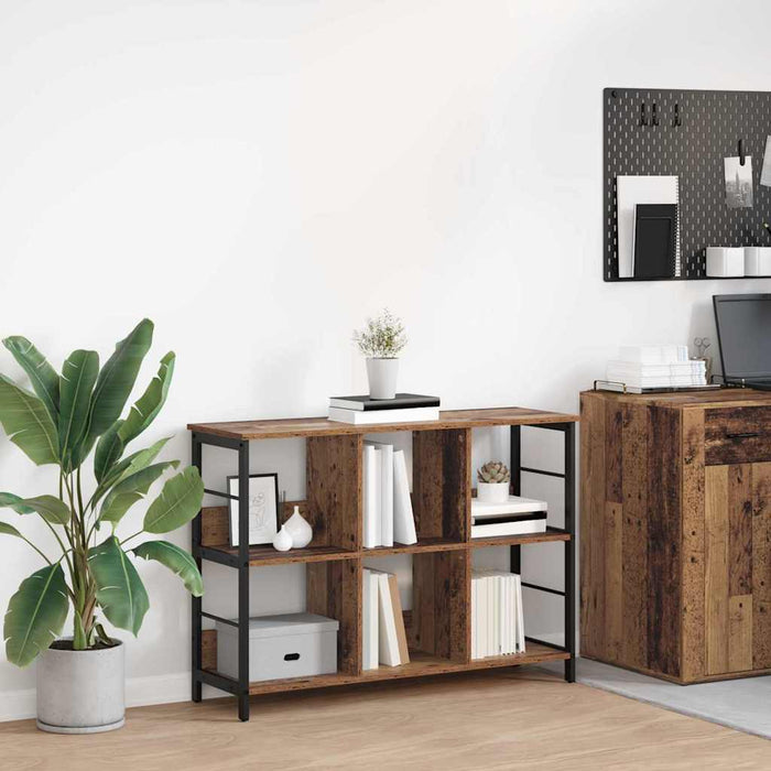 Raft pentru cărți Lemn Vechi 102 x 32 x 72,5 cm Lemn compozit - WALTI WALTI