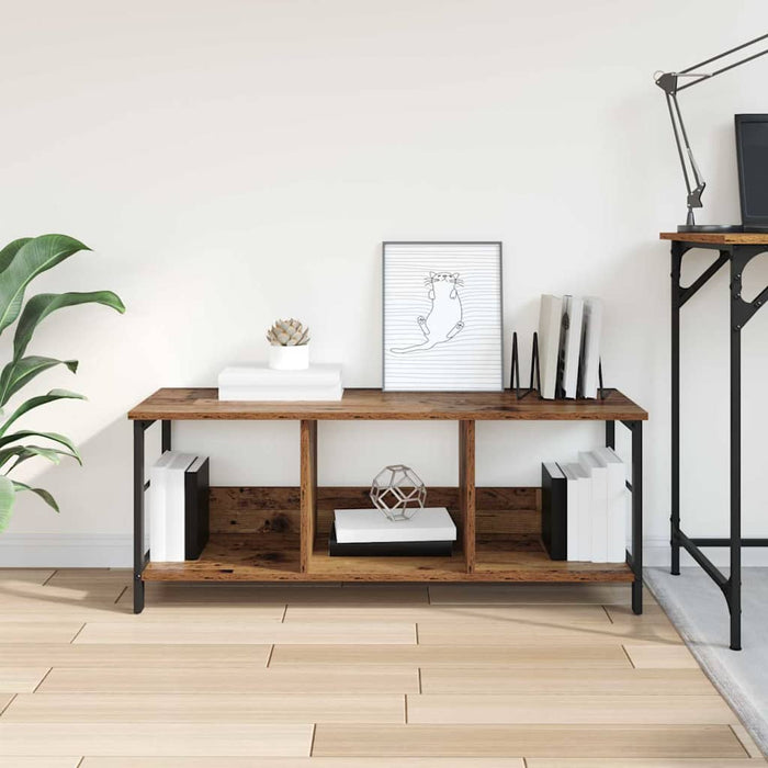 Raft pentru cărți Lemn Vechi 102 x 32 x 40,5 cm Lemn compozit - WALTI WALTI