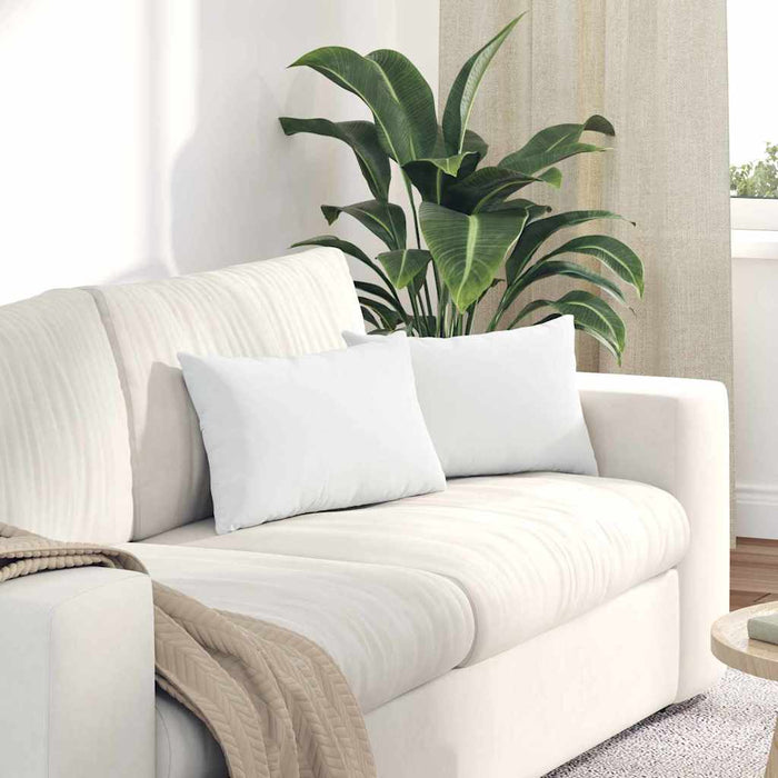 Perne pentru canapea 2 pcs Alb 50 x 30 cm țesătură - WALTI WALTI