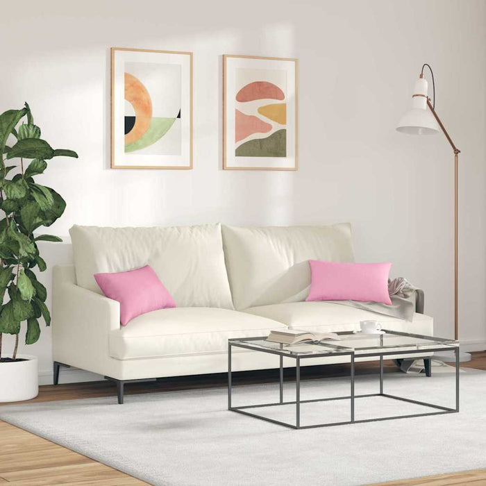 Perne pentru canapea 2 pcs Roz 50 x 30 cm țesătură - WALTI WALTI