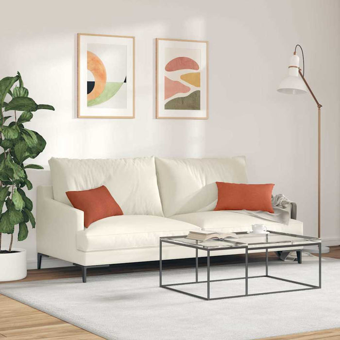 Perne pentru canapea 2 pcs Roșu portocalie 50 x 30 cm - WALTI WALTI