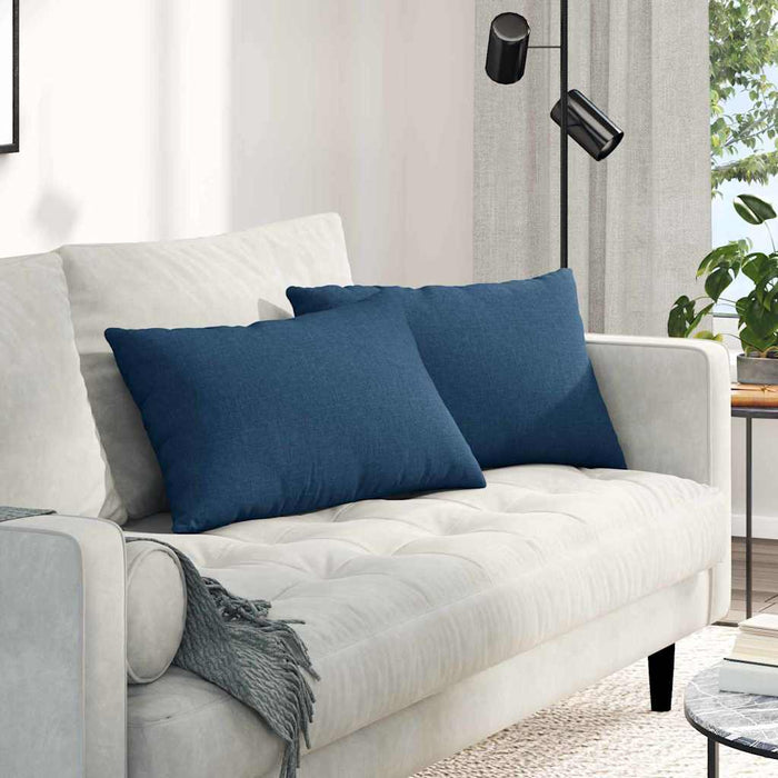 Perne pentru canapea 2 pcs albastru 60 x 40 cm țesătură - WALTI WALTI