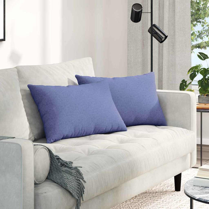 Perne pentru canapea 2 pcs Albastru Jeans 60 x 40 cm țesătură - WALTI WALTI