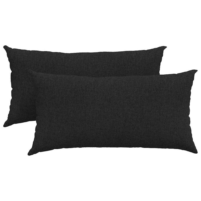 Perne pentru canapea 2 pcs Negru 80 x 40 cm țesătură - WALTI WALTI