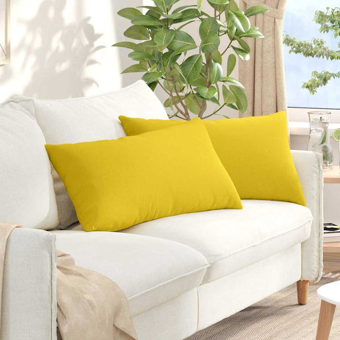 Perne pentru canapea 2 pcs Galben Deschis 80 x 40 cm țesătură - WALTI WALTI
