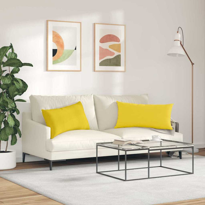 Perne pentru canapea 2 pcs Galben Deschis 80 x 40 cm țesătură - WALTI WALTI