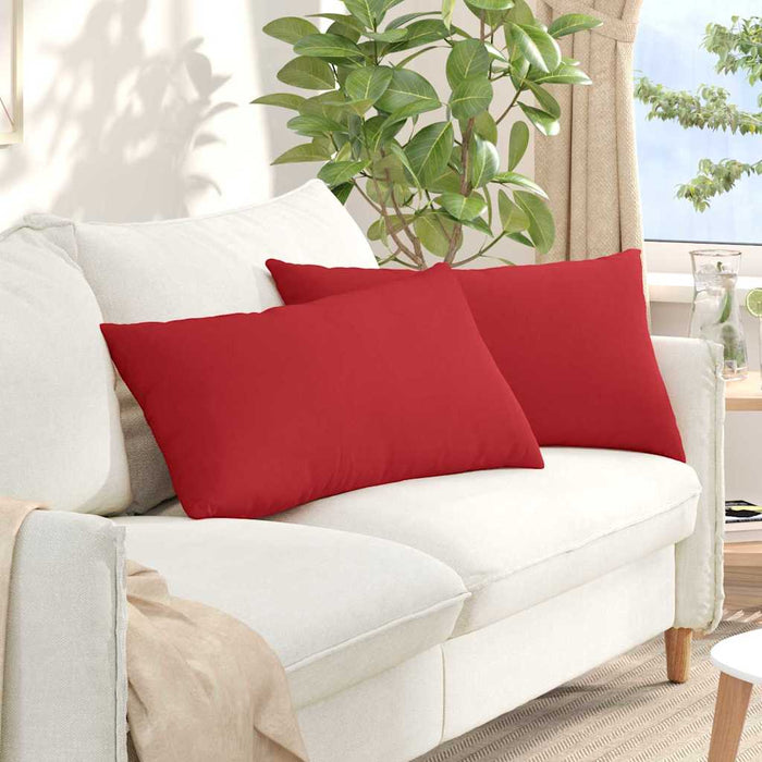 Perne pentru canapea 2 pcs Roșu 80 x 40 cm țesătură - WALTI WALTI
