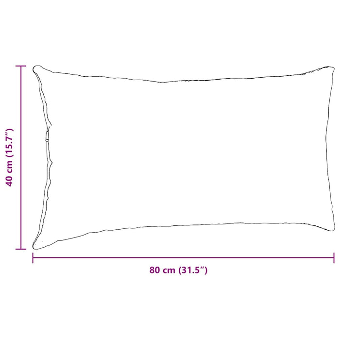Perne pentru canapea 2 pcs Albastru Jeans 80 x 40 cm țesătură - WALTI WALTI