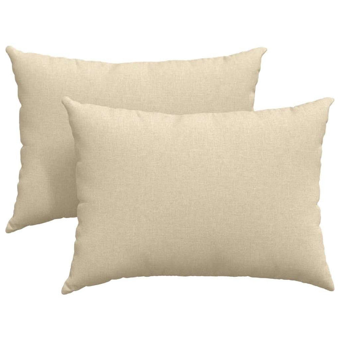 Perne pentru canapea 2 pcs Crem 70 x 50 cm țesătură - WALTI WALTI