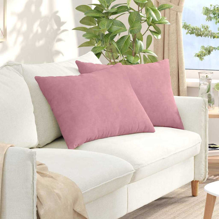 Perne pentru canapea 2 pcs Roz 70 x 50 cm Țesătură din corduroy - WALTI WALTI