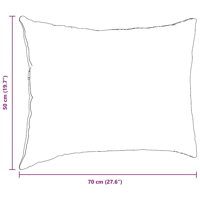Perne pentru canapea 2 pcs Roz 70 x 50 cm Țesătură din corduroy - WALTI WALTI