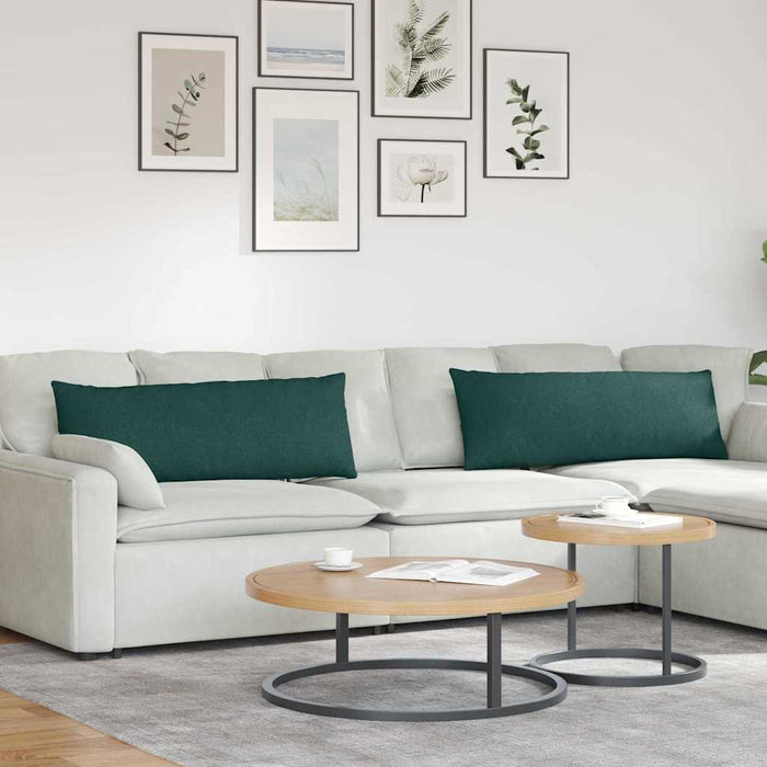 Perne pentru canapea 2 pcs Verde închis 120 x 40 cm țesătură - WALTI WALTI