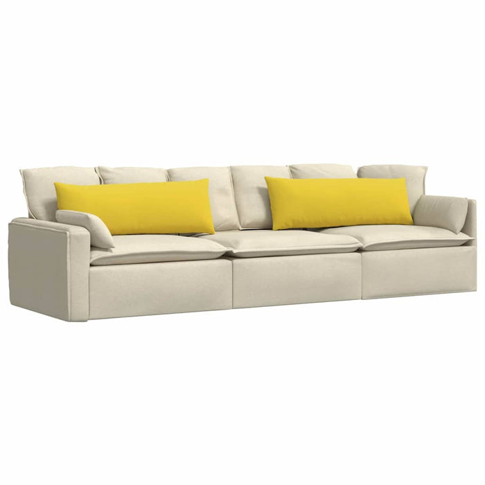 Perne pentru canapea 2 pcs Galben Deschis 120 x 40 cm țesătură - WALTI WALTI