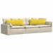 Perne pentru canapea 2 pcs Galben Deschis 120 x 40 cm țesătură - WALTI WALTI