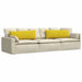 Perne pentru canapea 2 pcs Galben 120 x 40 cm - WALTI WALTI