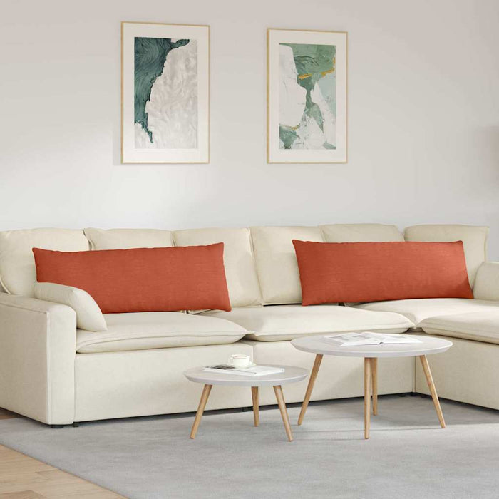 Perne pentru canapea 2 pcs Roșu portocalie 120 x 40 cm - WALTI WALTI