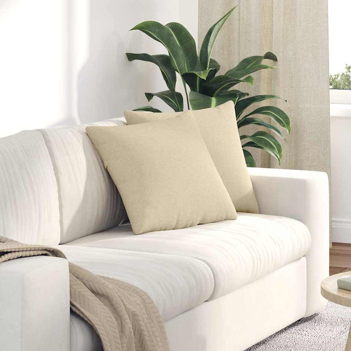 Perne pentru canapea 2 pcs Crem 45 x 45 cm țesătură - WALTI WALTI