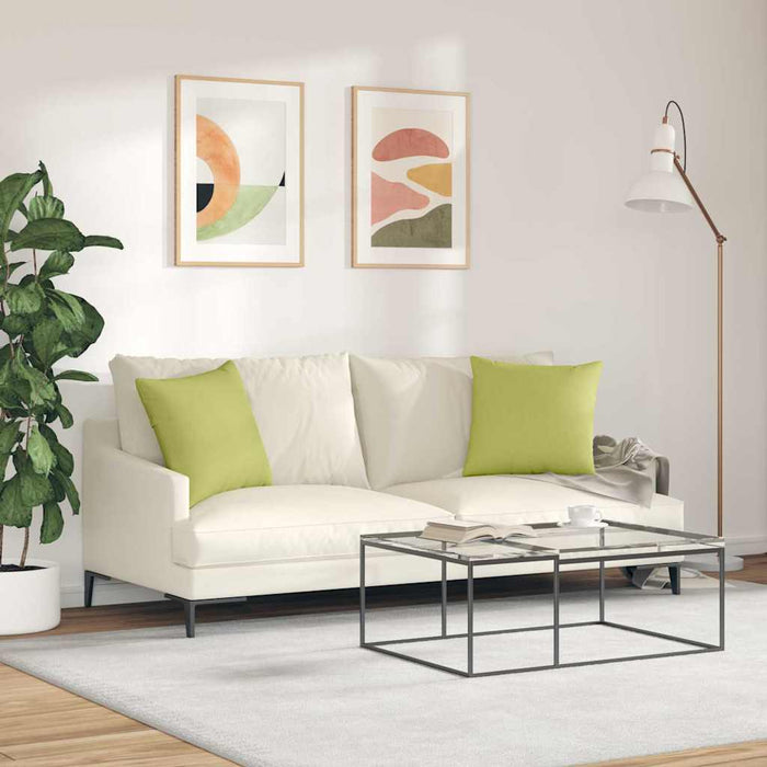 Perne pentru canapea 2 pcs Verde deschis 45 x 45 cm țesătură - WALTI WALTI