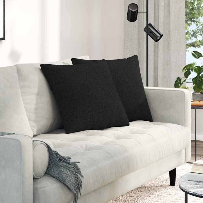 Perne pentru canapea 2 pcs Negru 50 x 50 cm țesătură - WALTI WALTI