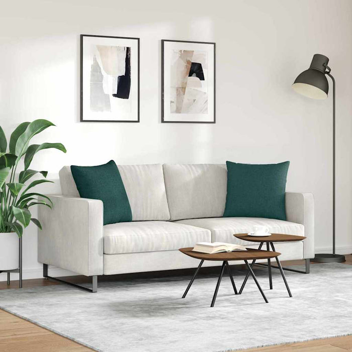 Perne pentru canapea 2 pcs Verde închis 50 x 50 cm țesătură - WALTI WALTI