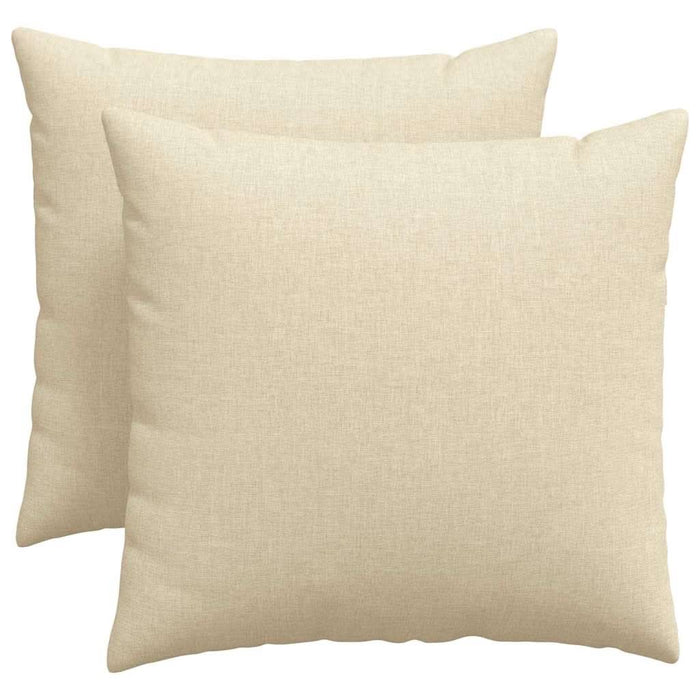 Perne pentru canapea 2 pcs Crem 50 x 50 cm țesătură - WALTI WALTI