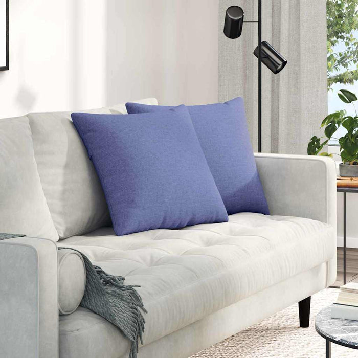 Perne pentru canapea 2 pcs Albastru Jeans 50 x 50 cm țesătură - WALTI WALTI