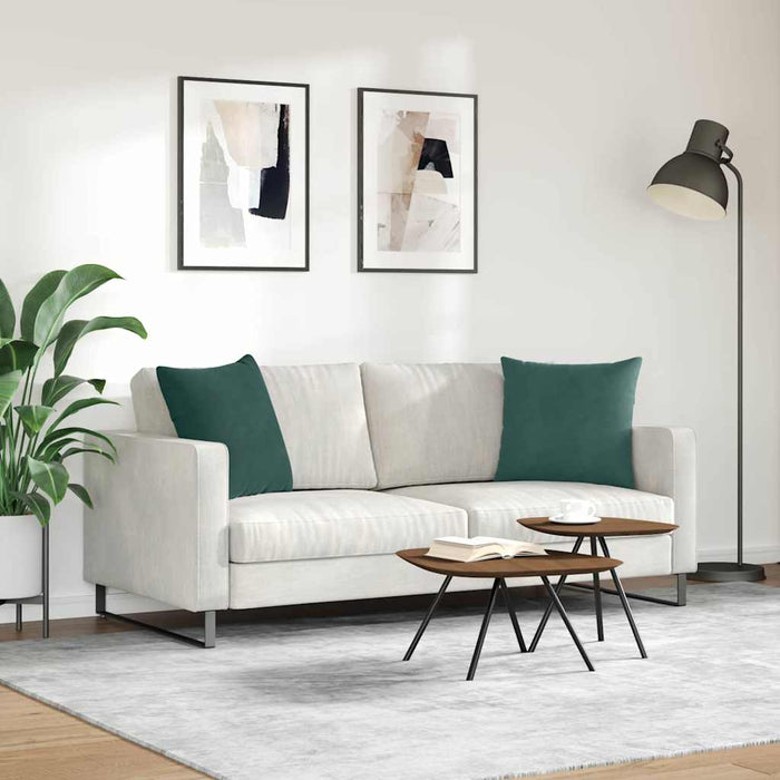 Perne pentru canapea 2 pcs Verde închis 50 x 50 cm - WALTI WALTI