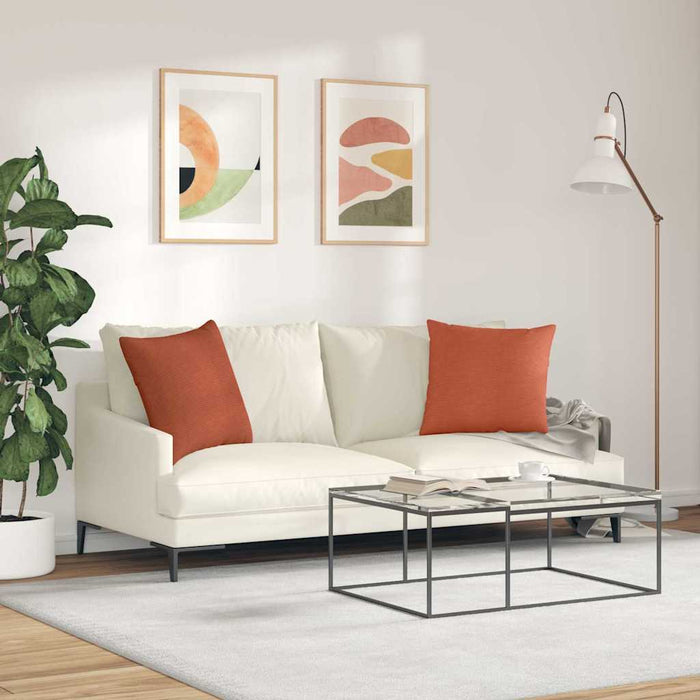 Perne pentru canapea 2 pcs Roșu portocalie 50 x 50 cm - WALTI WALTI